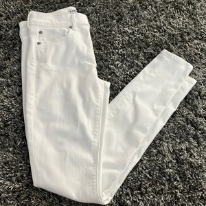 Express white skinny jeans